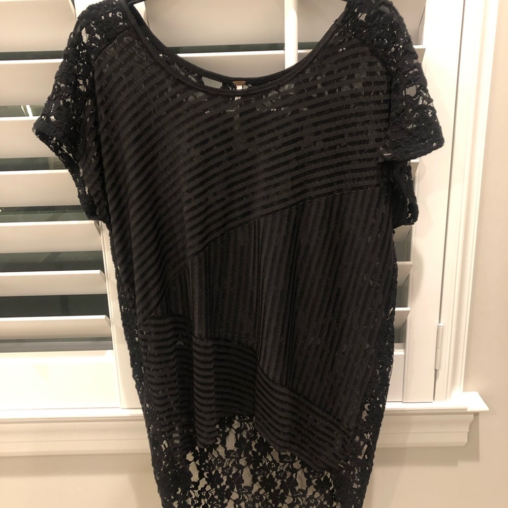 Free People Lace High-Low Top